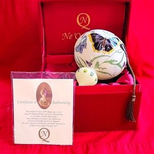 Ne Qua Art Glass Butterfly Ornament